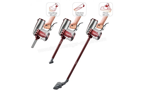TURBOTRONIC TT-VS6 rouge - Vue multiple