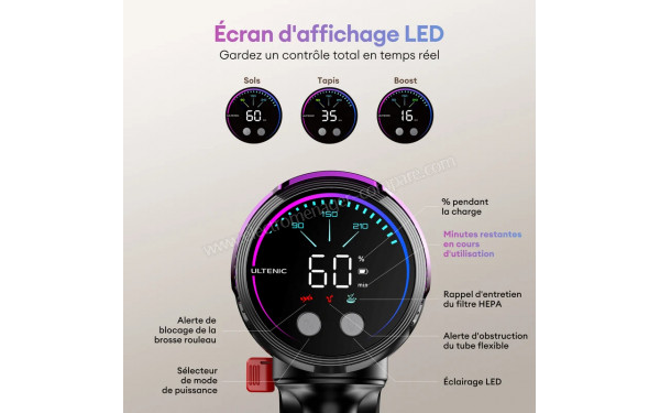 ULTENIC U20 Mopper - Ecran d'affichage LED
