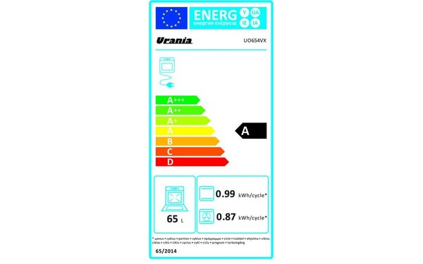 URANIA UO 654 VX - &Eacute;tiquette &eacute;nergie