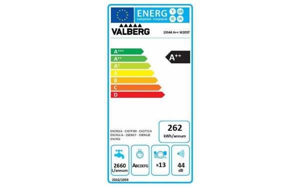 VALBERG 13S44 A++ W205T - &Eacute;tiquette &eacute;nergie