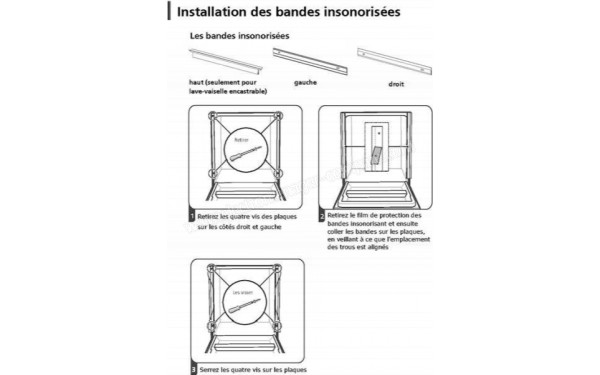 VALBERG 14S40 B XAD929C 975370 - Installation des bandes insonoris&eacute;es