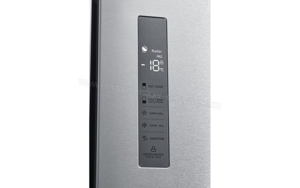 VALBERG 4D 500 A++ X625C - Vue des commandes en fa&ccedil;ade