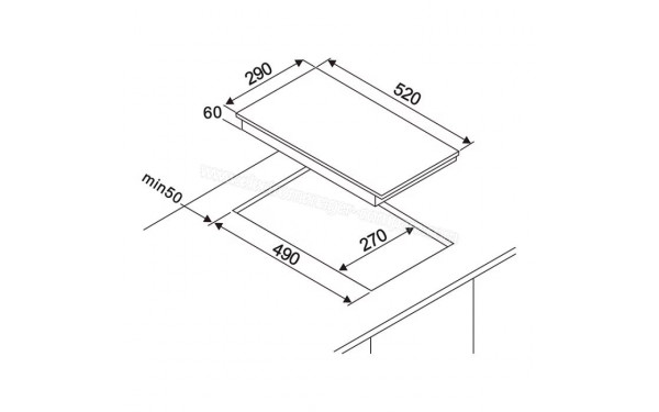 VALBERG IH 2 M TB 373C - Dimensions