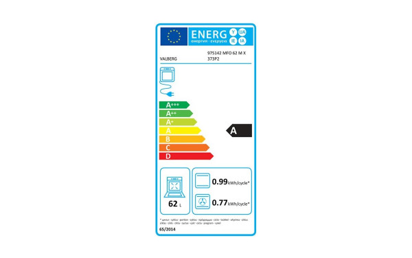 VALBERG MFO 62 M X 373P2 - &Eacute;tiquette &eacute;nergie