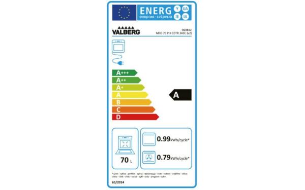 VALBERG MFO 70 P X CDTR 343C v2 - &Eacute;tiquette &eacute;nergie