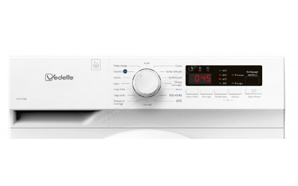 VEDETTE LFV174W - Panneau de commandes
