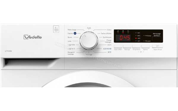 VEDETTE LFV184W - Panneau de commandes