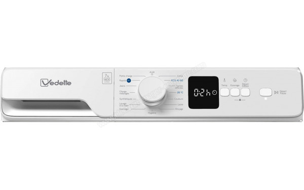 VEDETTE LFV274W - Panneau de commandes