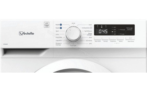 VEDETTE LFVQ393W - Panneau de commandes