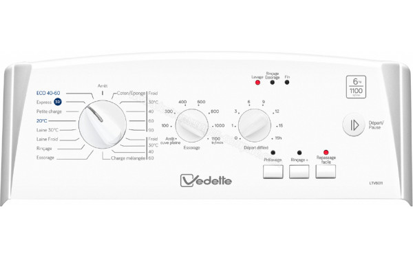 VEDETTE LTV6011 - Panneau de commandes