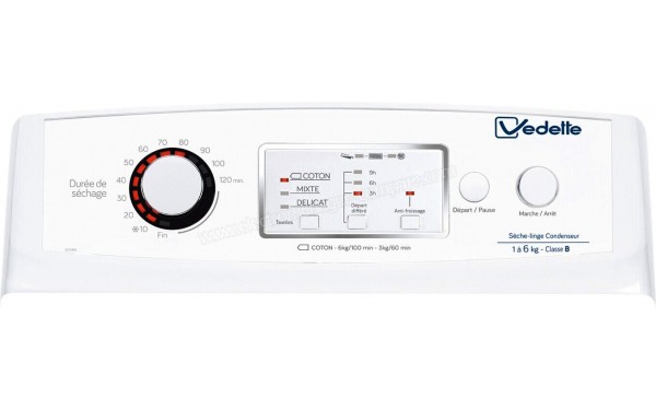 VEDETTE SLTV86L - Panneau de commandes (cr&eacute;dit : Darty)