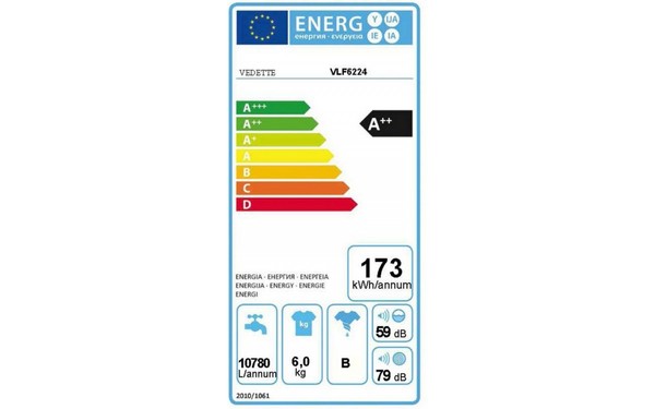 VEDETTE VLF6224 - &Eacute;tiquette &eacute;nergie