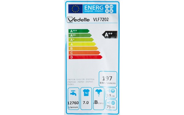 VEDETTE VLF7202 - &Eacute;tiquette &eacute;nergie