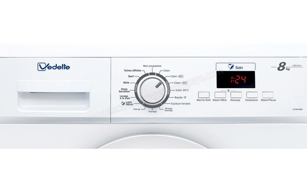 VEDETTE VLF842WW - Panneau de commandes