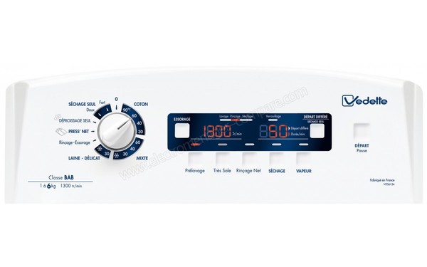 VEDETTE VLTS6134 - Panneau de commandes