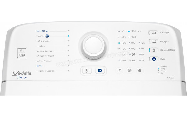 VEDETTE VT16022Q - Panneau de commandes