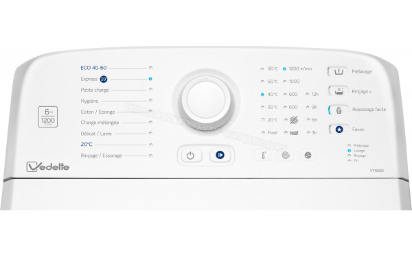 VEDETTE VT16022 - Panneau de commandes