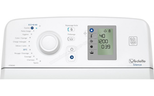 VEDETTE VT16024Q - Panneau de commandes