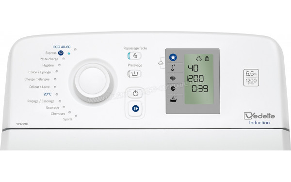 VEDETTE VT16524Q - Panneau de commandes