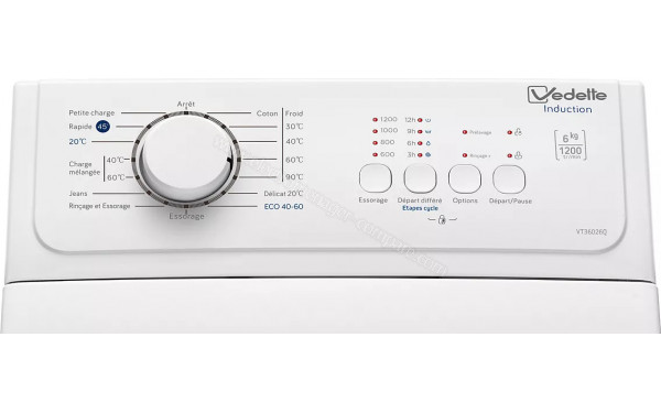 VEDETTE VT36026Q - Panneau de commandes