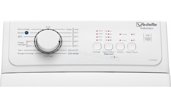 VEDETTE VT37026Q - Panneau de commandes