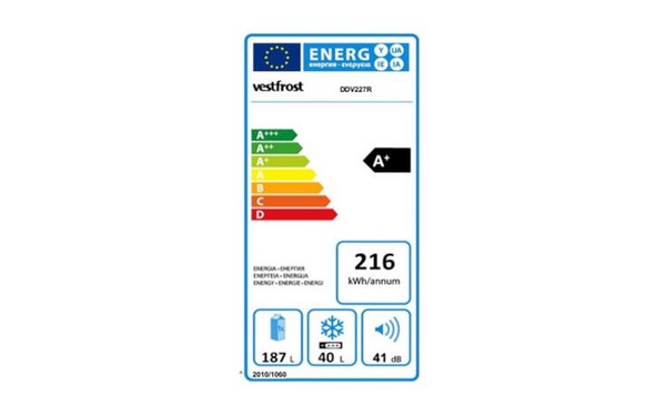 VESTFROST DDV 227 R - &Eacute;tiquette &eacute;nergie