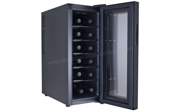 VINOSTYLE VST12PVMFA - Vue 3/4 gauche avec porte ouverte 1