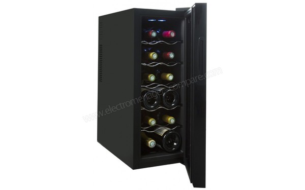 VINOSTYLE VST12PVMFA - Vue 3/4 gauche avec porte ouverte 2