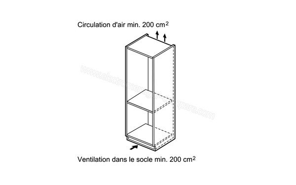 VIVA VVD55S00EU - Schema d'encastrement