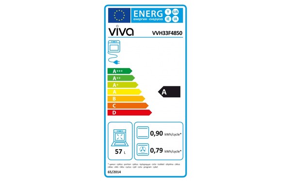 VIVA VVH33F4850 - &Eacute;tiquette &eacute;nergie