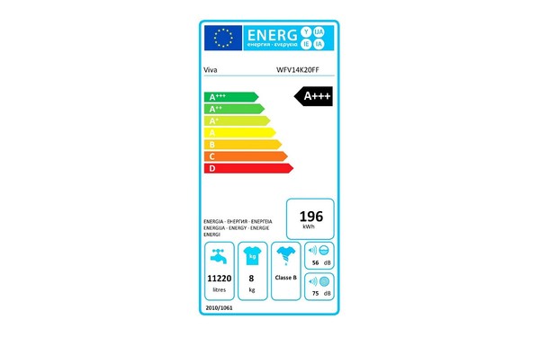 VIVA WFV14K20FF - &Eacute;tiquette &eacute;nergie