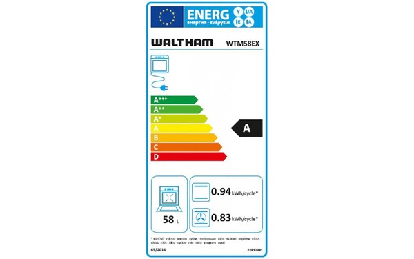 WALTHAM WTM 58 EX - &Eacute;tiquette &eacute;nergie