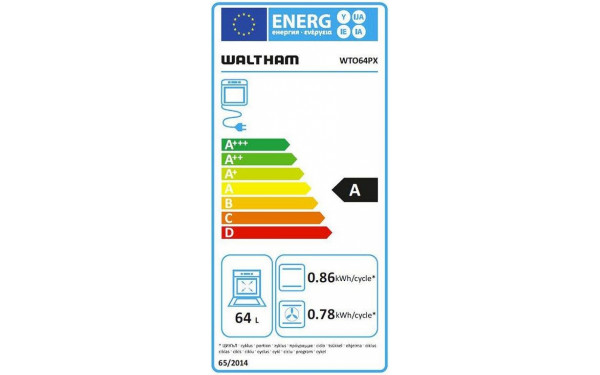 WALTHAM WTO 64 PX - &Eacute;tiquette &eacute;nergie