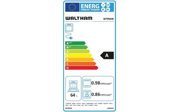 WALTHAM WTP 64 IX - &Eacute;tiquette &eacute;nergie