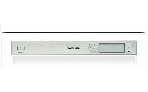 WESTLINE DWW 1539 WH - Panneau de commandes (cr&eacute;dit : Darty)