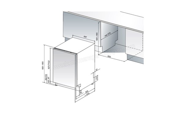 WHIRLPOOL ADG2040FD - Schema d'encastrement