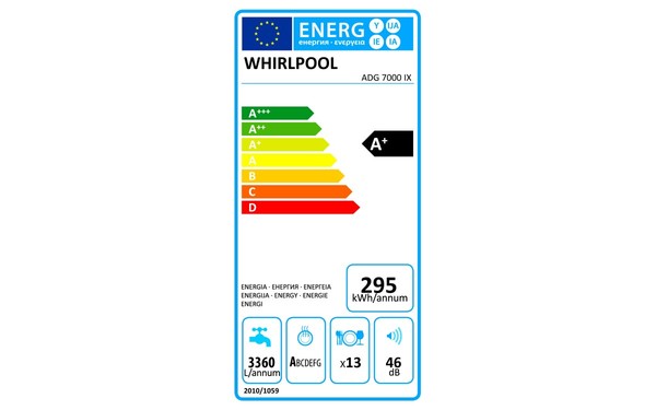 WHIRLPOOL ADG7000IX - &Eacute;tiquette &eacute;nergie