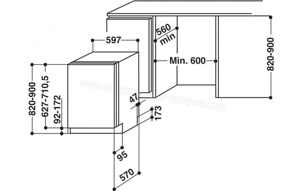 WHIRLPOOL ADG8798A+PCFD - Schema d'encastrement