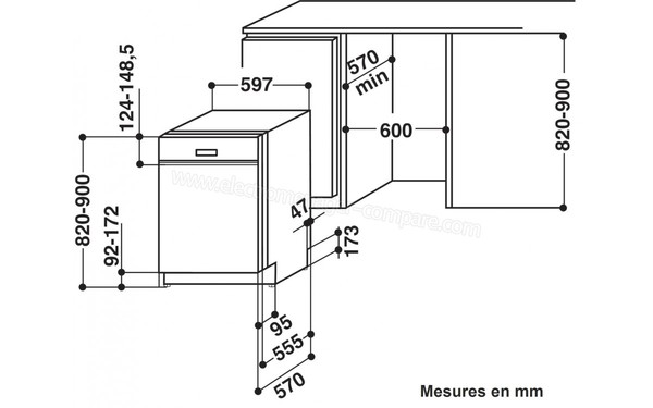 WHIRLPOOL ADG8942IX - Schema d'encastrement