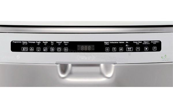 WHIRLPOOL ADP6253GGIX - Panneau de commandes (cr&eacute;dit : Darty)