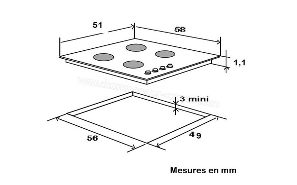 WHIRLPOOL AKM 332/IX - Niche d'encastrement