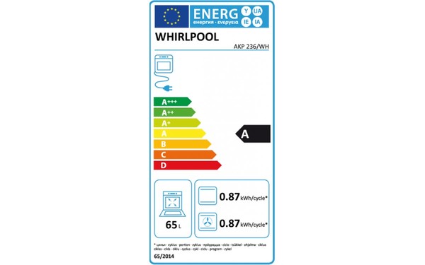 WHIRLPOOL AKP 236/WH - &Eacute;tiquette &eacute;nergie