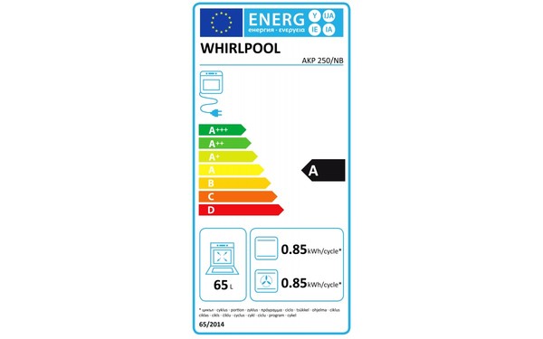 WHIRLPOOL AKP 250/NB - &Eacute;tiquette &eacute;nergie