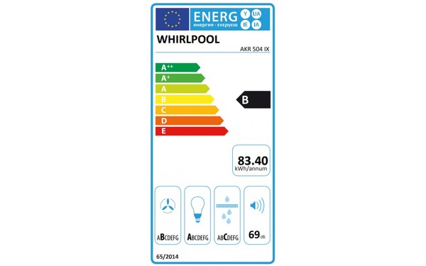 WHIRLPOOL AKR 504/IX - &Eacute;tiquette &eacute;nergie