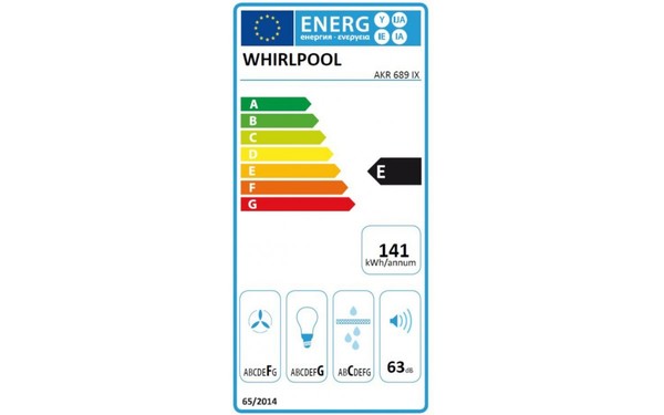 WHIRLPOOL AKR 689/IX - &Eacute;tiquette &eacute;nergie