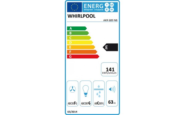 WHIRLPOOL AKR 689/NB - &Eacute;tiquette &eacute;nergie