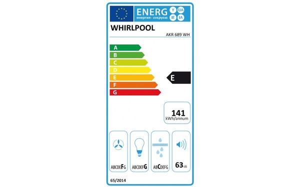 WHIRLPOOL AKR 689/WH - &Eacute;tiquette &eacute;nergie