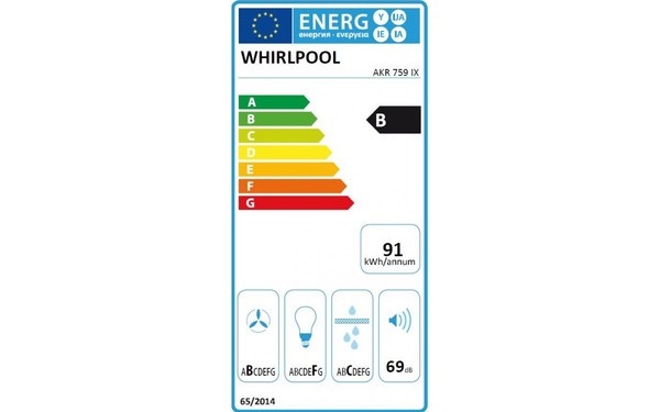 WHIRLPOOL AKR 759/IX - &Eacute;tiquette &eacute;nergie