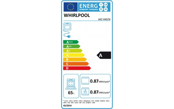 WHIRLPOOL AKZ 440/IX - &Eacute;tiquette &eacute;nergie
