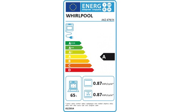 WHIRLPOOL AKZ 479/IX - &Eacute;tiquette &eacute;nergie